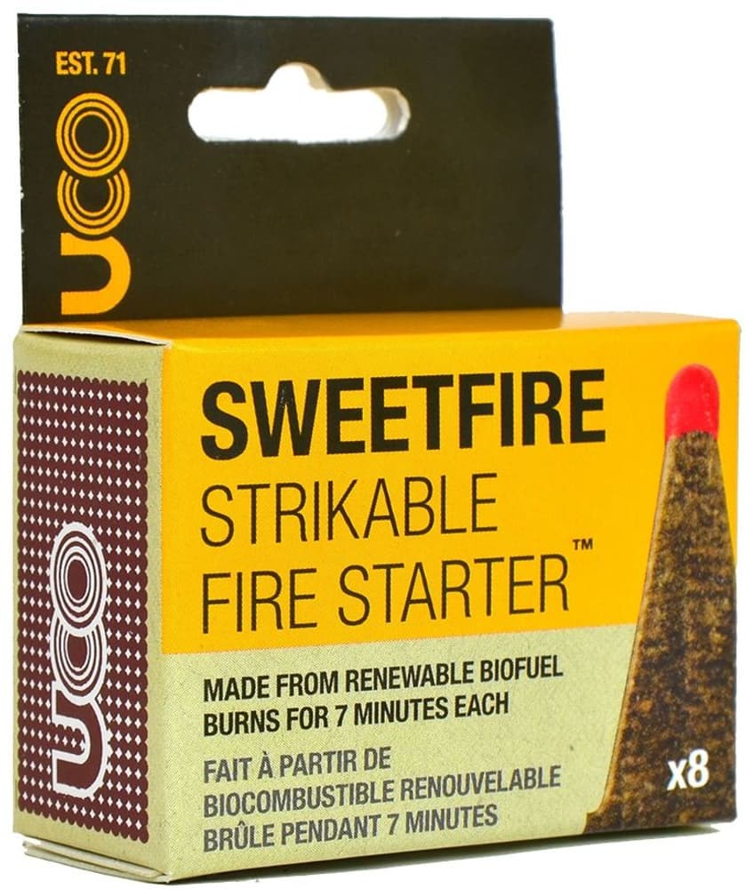UCO SweetFire Strikeable Firestarter sytytyspalat/tulitikut, 8 kpl, view: 0
