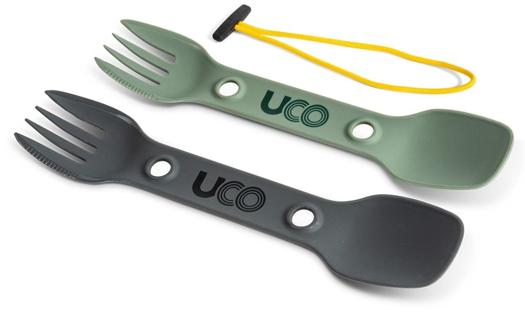 UCO Utility Spork lusikkahaarukka, 2 kpl, vihreä/harmaa, view: 0