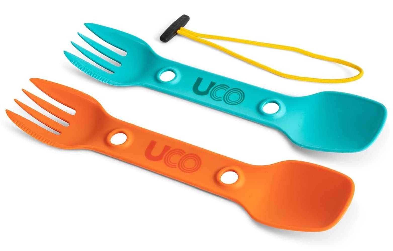 UCO Utility Spork lusikkahaarukka, 2 kpl, turkoosi/oranssi, view: 0