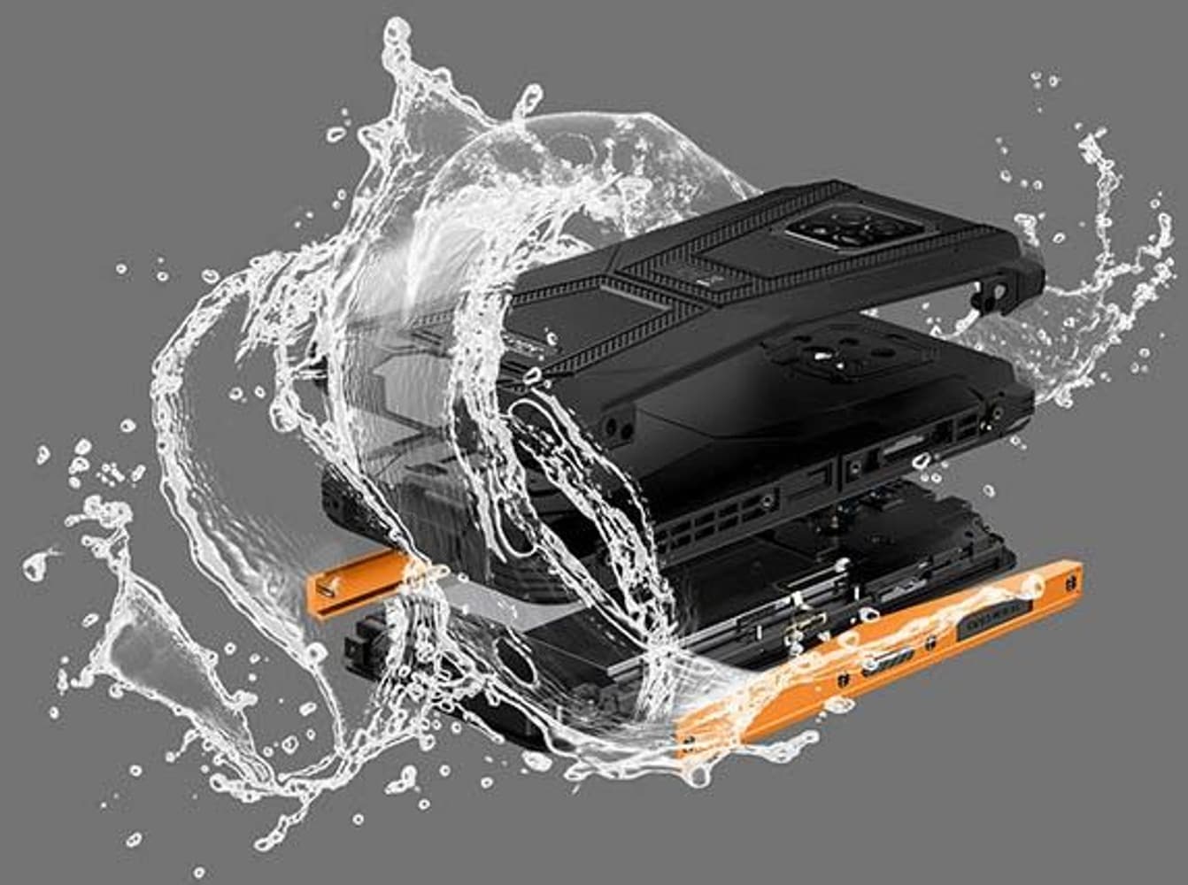 Armor 8 älypuhelin, musta/punainen, view: 6