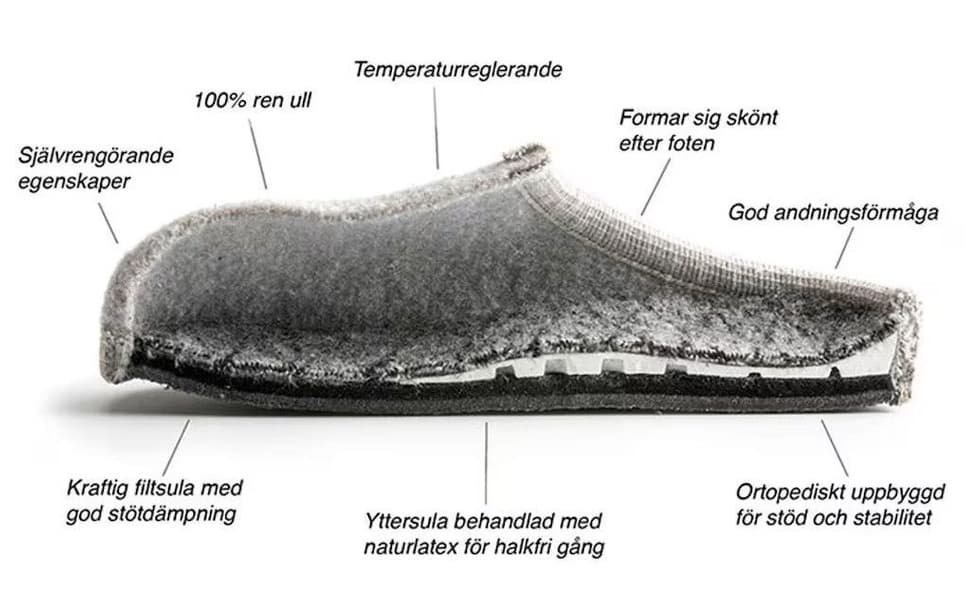 Mohair Seamless Unisex villatohvelit, Beige Melange, view: 2