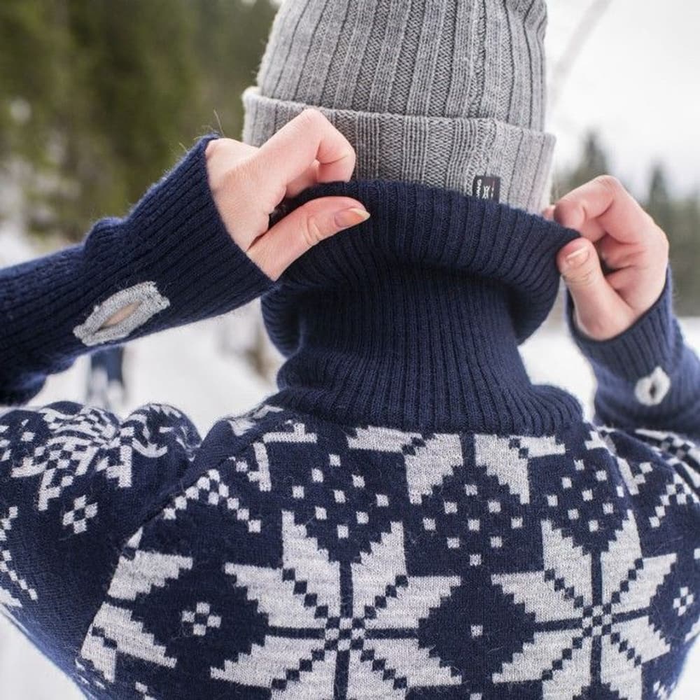 Rav Kiby naisten villapaita, tummansininen/harmaa, view: 5