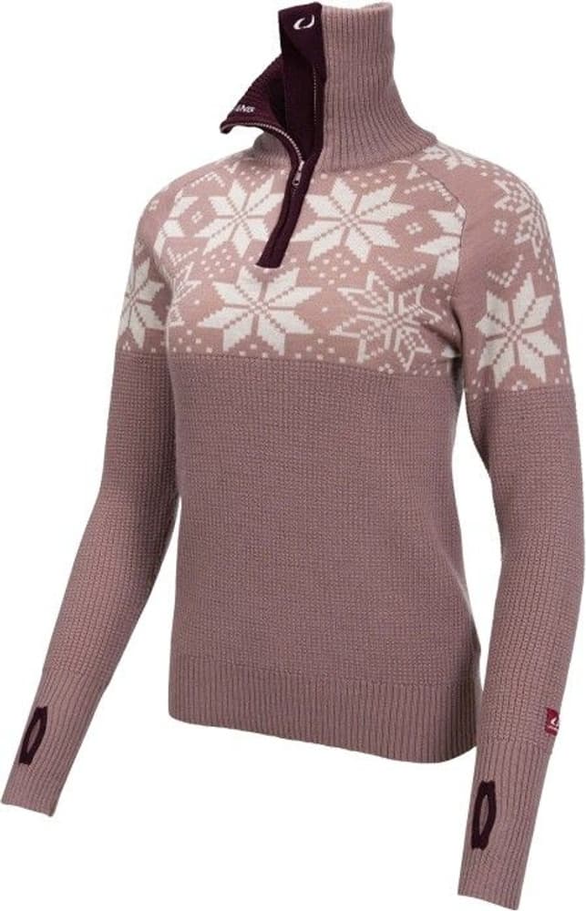 Rav Kiby naisten neulepaita, Woodrose/Vanilla/Fig, view: 0