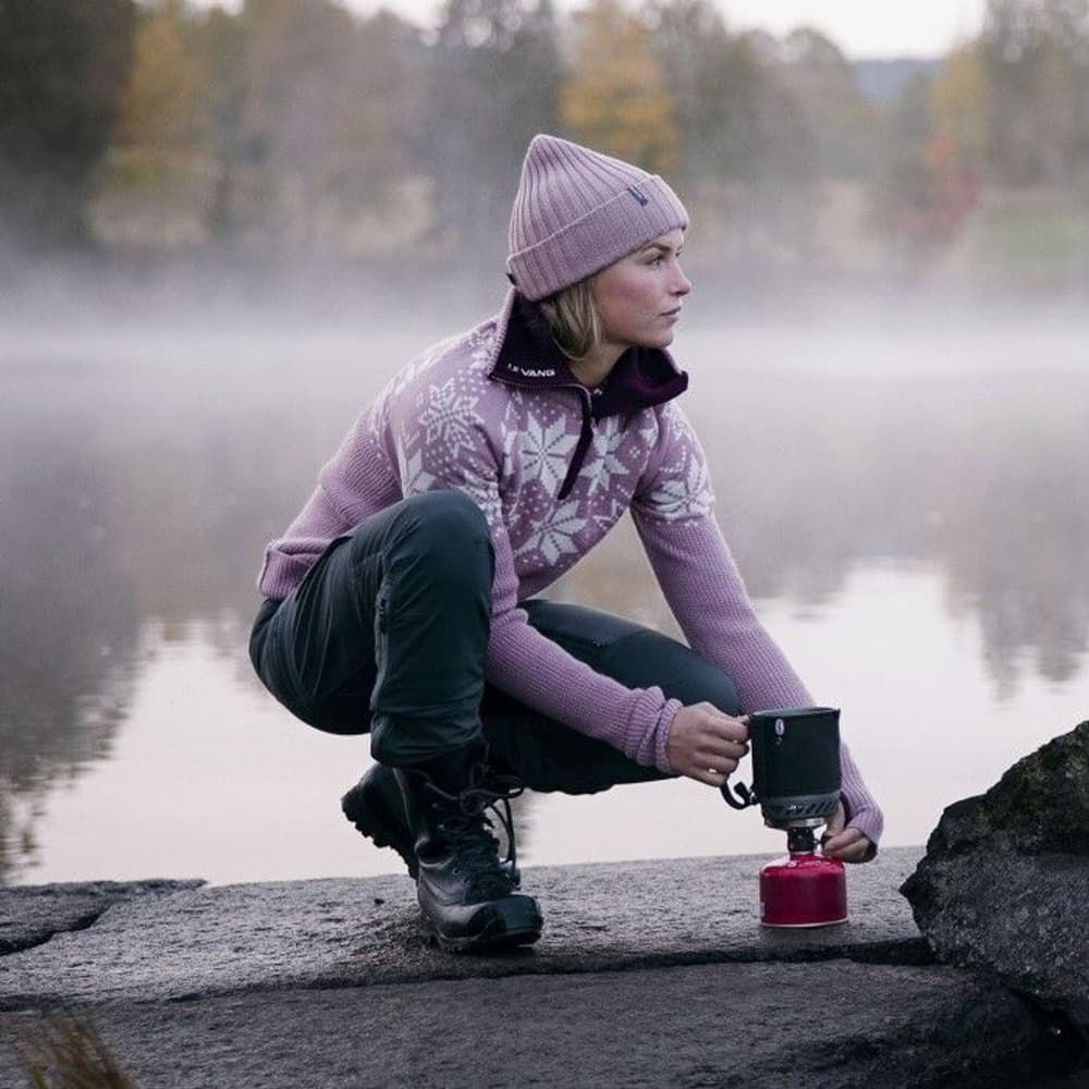 Rav Kiby naisten neulepaita, Woodrose/Vanilla/Fig, view: 4