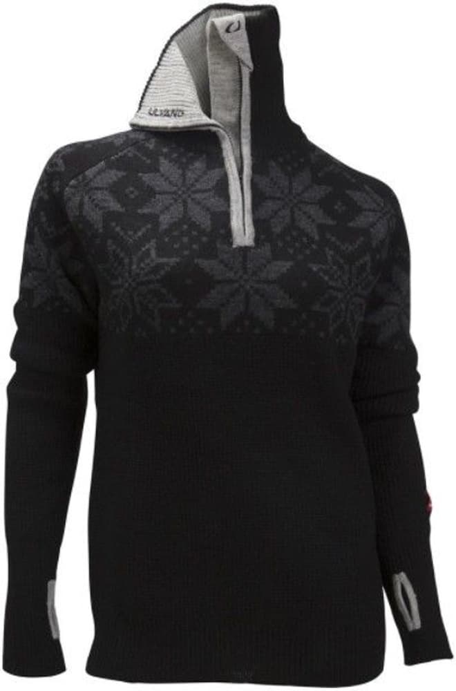 Rav Kiby naisten neulepaita, Black/Charcoal Melange/Grey Melange, view: 0