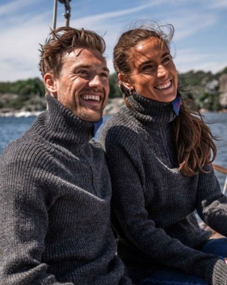 Rav Sweater W/Zip neulepaita, unisex, Charcoal Melange, view: 1