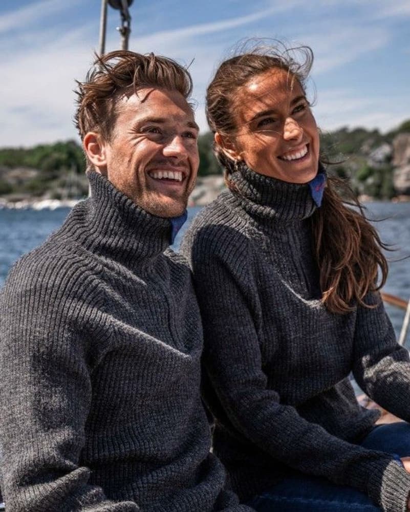 Rav Sweater w/zip villapaita, unisex, harmaa, view: 2