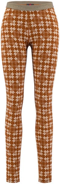 Maristua Pants naisten kerrastohousut, oranssiruskea/valkoinen, view: 0