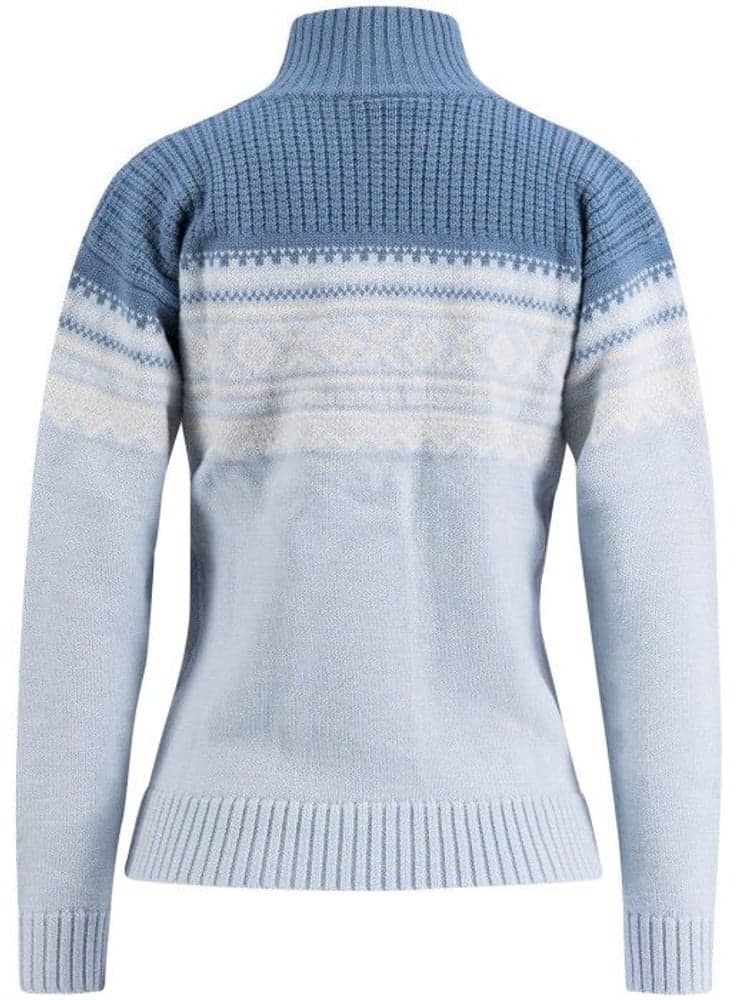 Marius Half Zip naisten villapaita, vaaleansininen, view: 1
