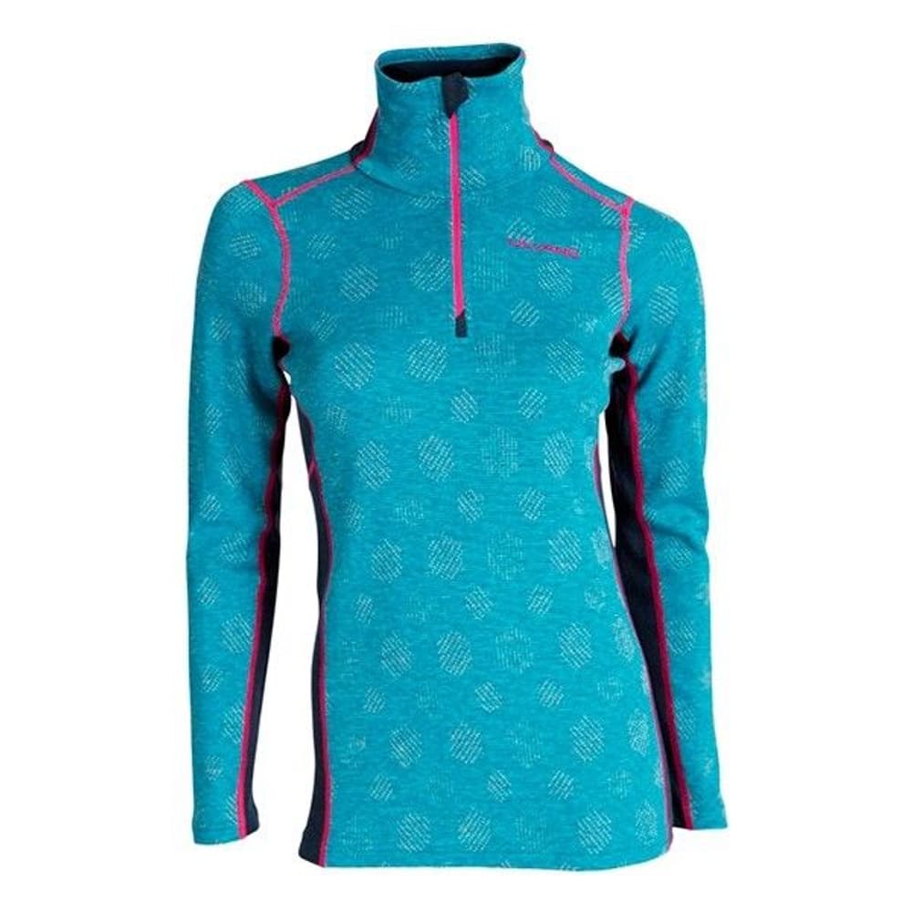 Snösoleie -naisten merinovillapaita turkoosi, view: 0