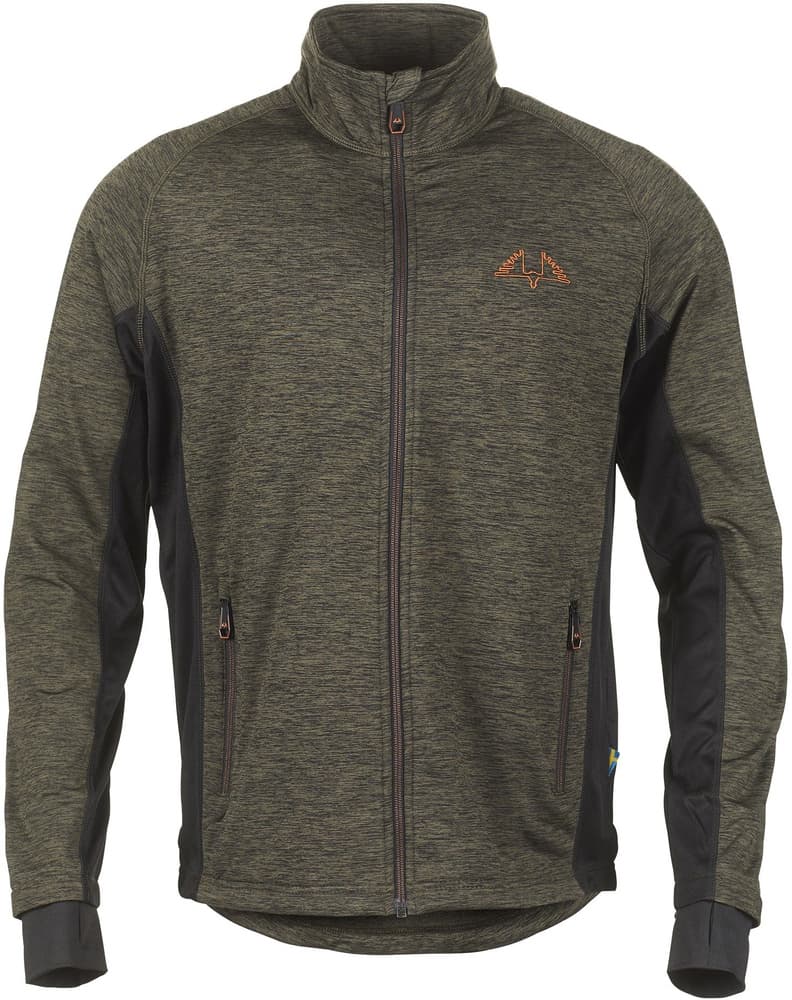 Lynx Sweater fleecetakki, Green, view: 0