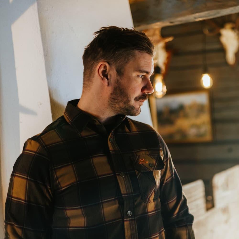 Crest Shirt vuorillinen paita, Dark Sand, view: 6