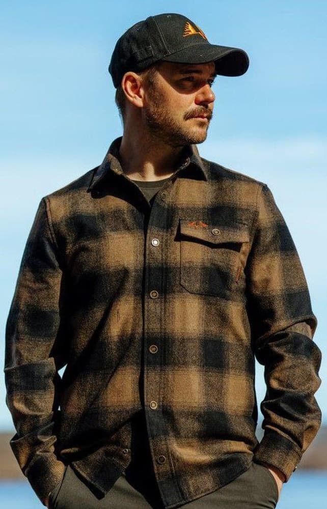 Lynx Wool Shirt kauluspaita, Dark Sand, view: 6