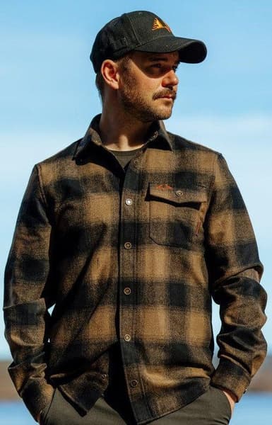 Lynx Wool Shirt kauluspaita, Dark Sand, view: 6