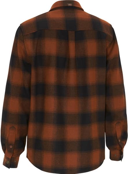 Lynx Wool Shirt kauluspaita, Dark Orange, view: 1