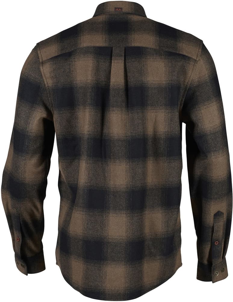 Lynx Wool Shirt kauluspaita, Dark Sand, view: 2
