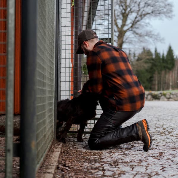 Lynx Wool Shirt kauluspaita, Dark Orange, view: 7