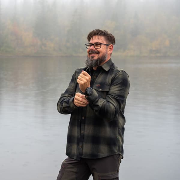 Lynx Wool Shirt kauluspaita, vihreä, view: 2