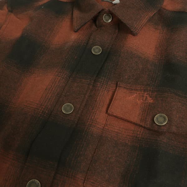 Lynx Wool Shirt kauluspaita, Dark Orange, view: 4