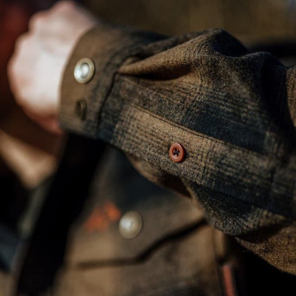 Lynx Wool Shirt kauluspaita, Dark Sand, view: 3