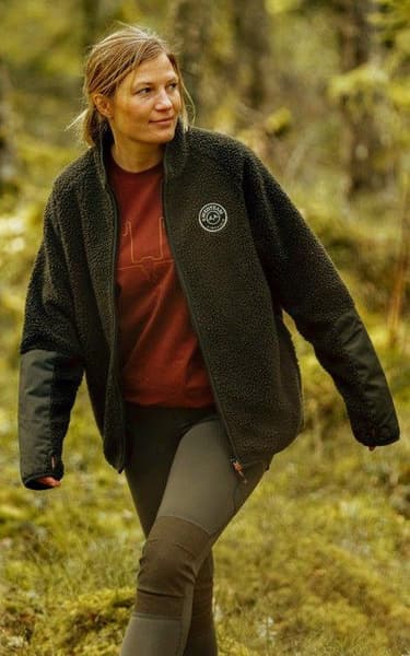 Ultra Pile Sweater fleecetakki, Forest Green, view: 3