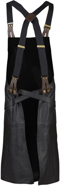 Bull Stening Edition nahkainen esiliina, Apron Brown, view: 2