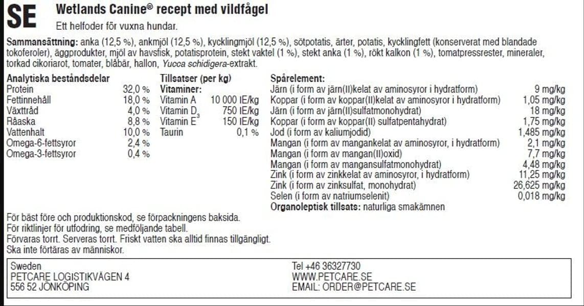 Taste of the Wild Wetlands Duck aktiivisen koiran kuivaruoka 12,2 kg, view: 1