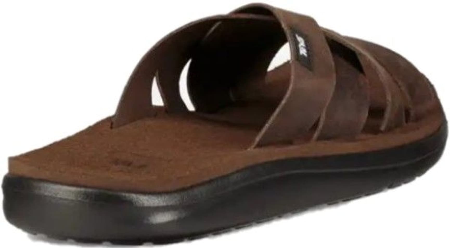 Voya Slide Leather sandaalit, tummanruskea, view: 3