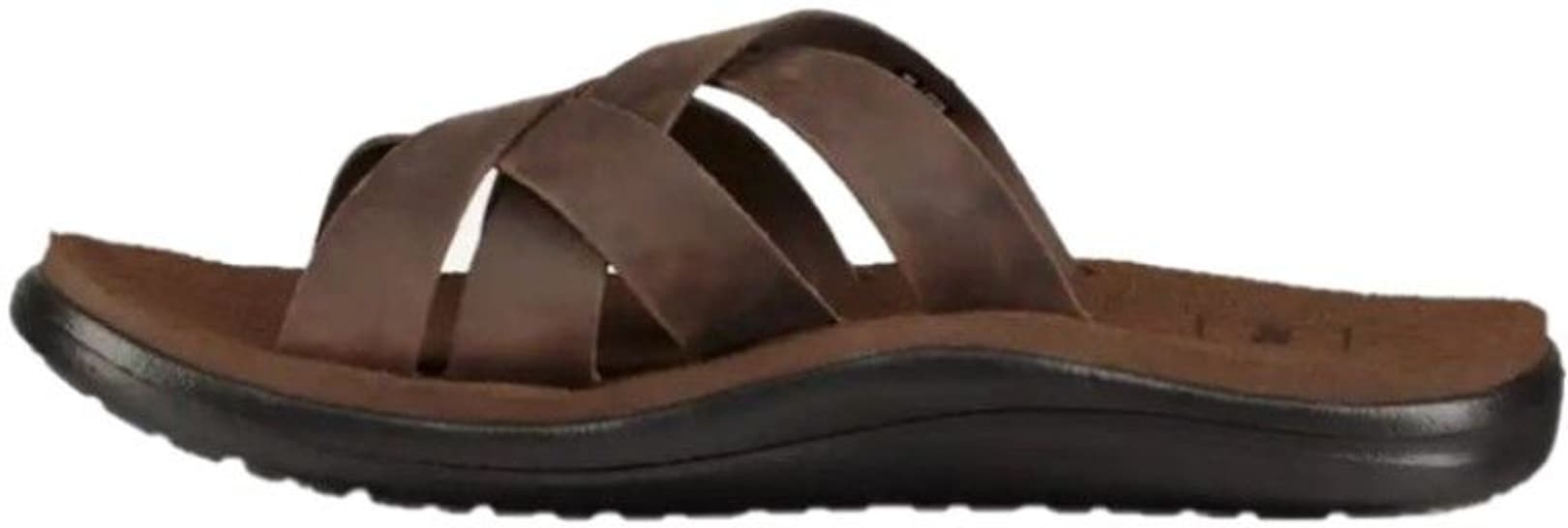 Voya Slide Leather sandaalit, tummanruskea, view: 2