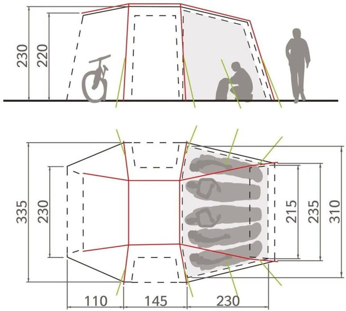 Drive Van Xt 5P retkiteltta autoihin, hiekanruskea, view: 1