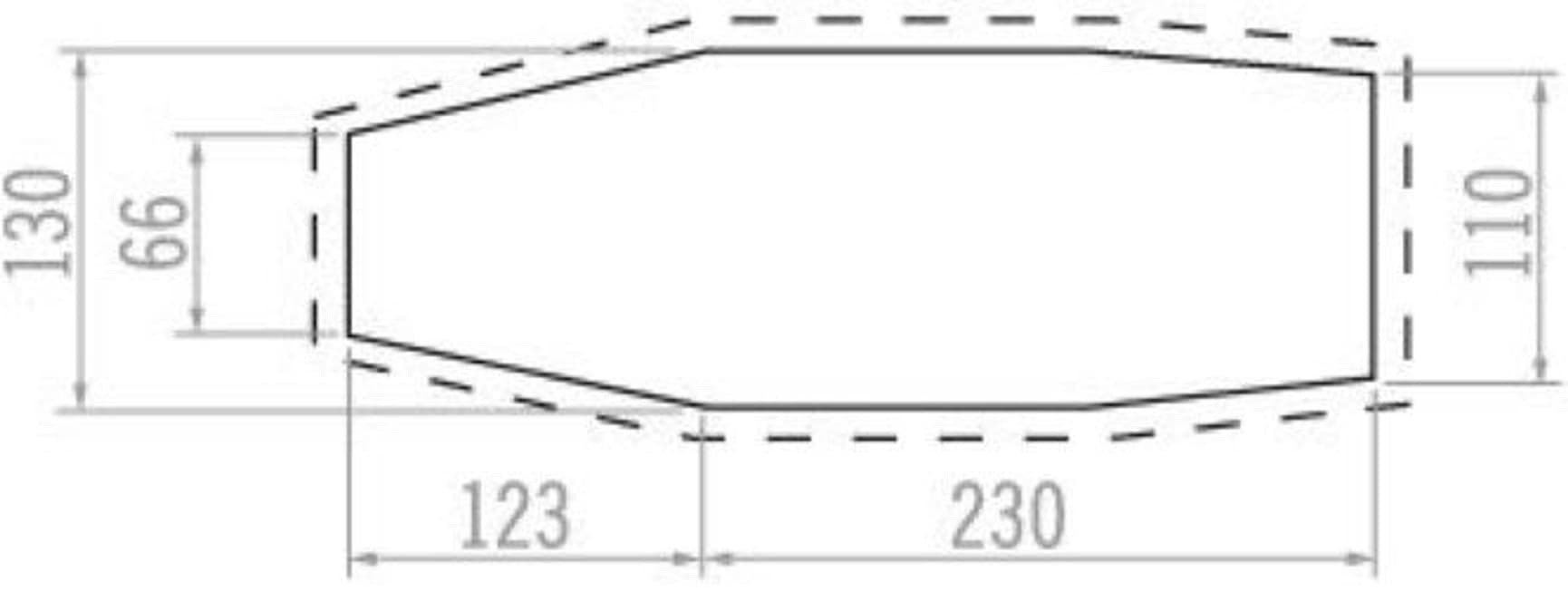 Footprint Arco 2P Bark teltan pohjakangas, view: 1