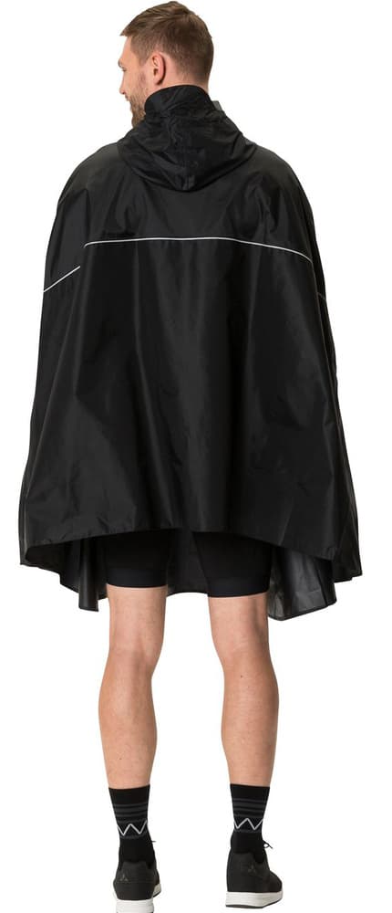 Valdipino Poncho sadeviitta, Unisex, musta, view: 3
