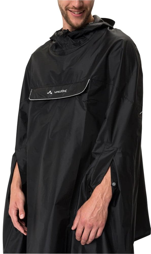 Valdipino Poncho sadeviitta, Unisex, musta, view: 5