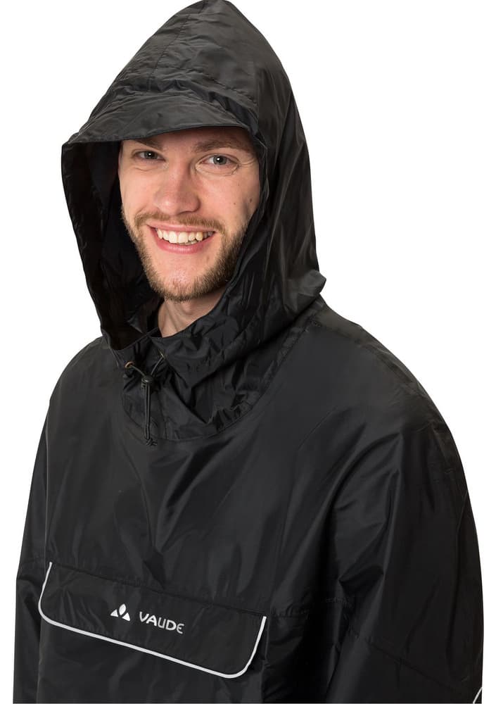 Valdipino Poncho sadeviitta, Unisex, musta, view: 4