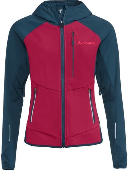 Larice naisten softshelltakki, punainen/sininen, view: 0