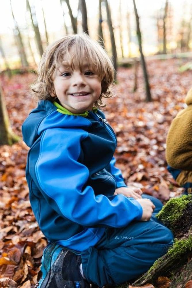 Kids Rondane Jacket IV lasten softshell-takki, Crocus/Dark Sea, view: 5