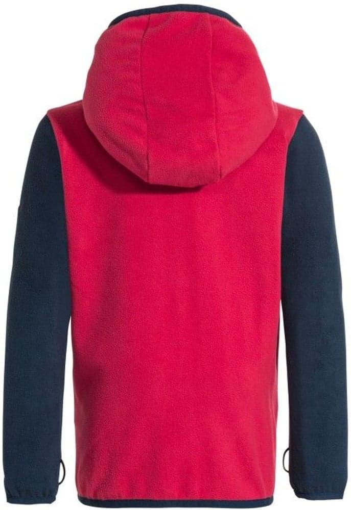 Kids Pulex Hooded Jacket lasten fleecetakki, punainen/tummanharmaa, view: 1