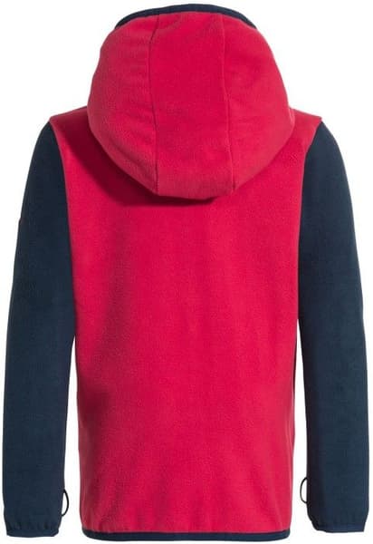 Kids Pulex Hooded Jacket lasten fleecetakki, punainen/tummanharmaa, view: 1