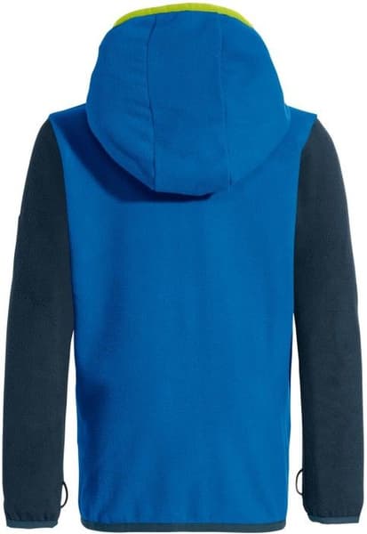 Kids Pulex Hooded Jacket lasten fleecetakki, sininen/vihreä, view: 1