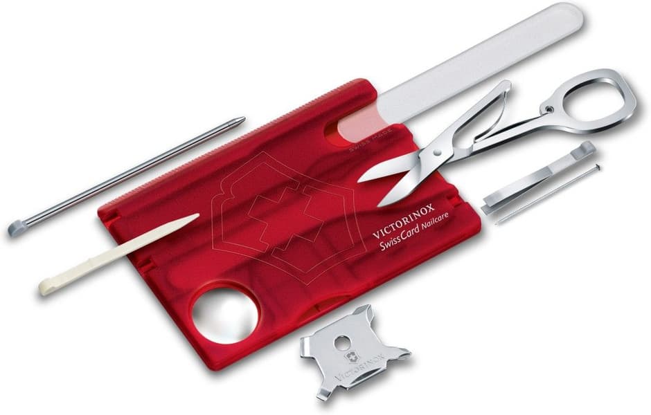SwissCard Nailcare -monitoimityökalu, punainen, view: 0
