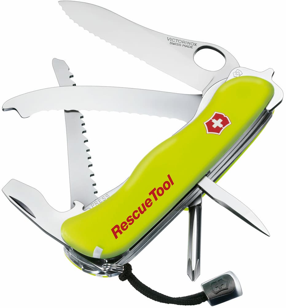 Rescue Tool Wavy Edge taskuveitsi hätätilanteisiin, keltainen, view: 0