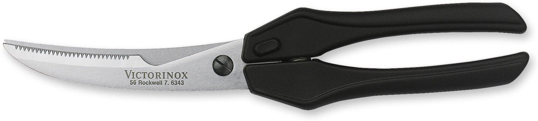 -lintusakset mustalla nylonkahvalla, 25 cm, view: 0