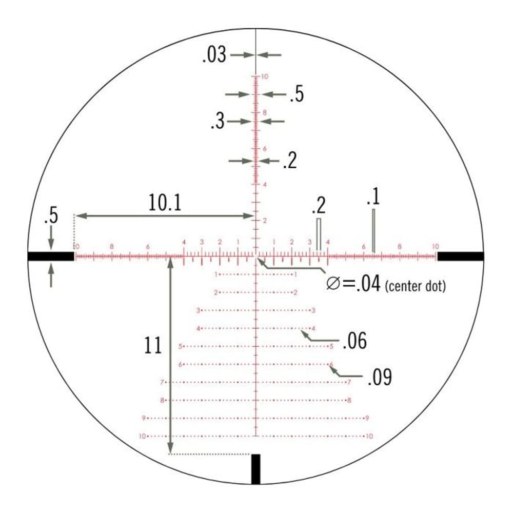 Viper PST Gen 2 5–25x50 FFP EBR-7C -ristikko valaistu (MRAD), view: 3