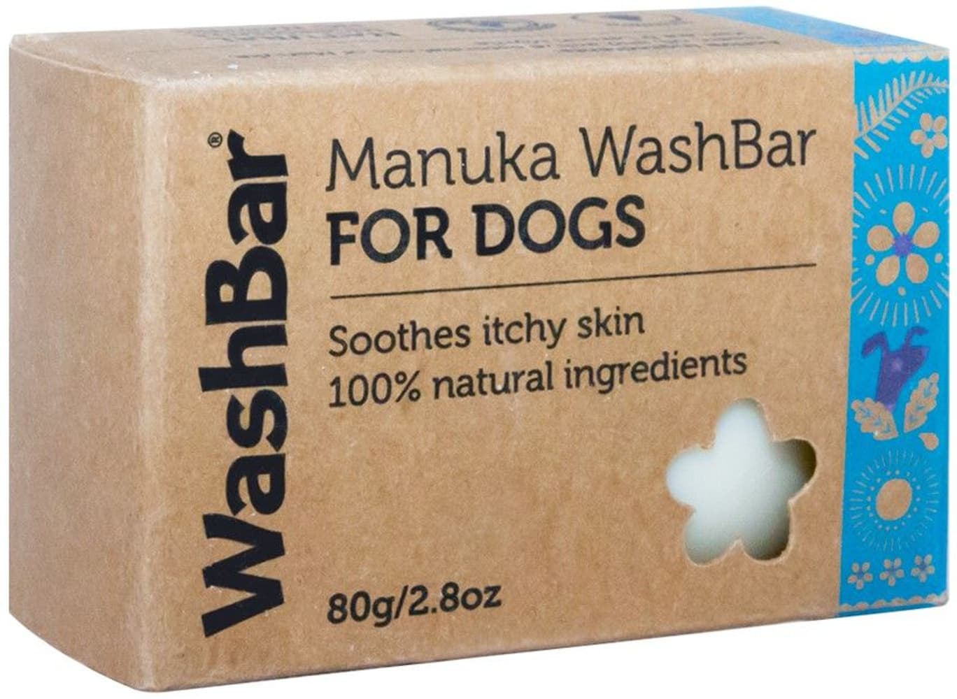 WashBar Soap Bar Manuka koirien palashampoo, 80 g, view: 1
