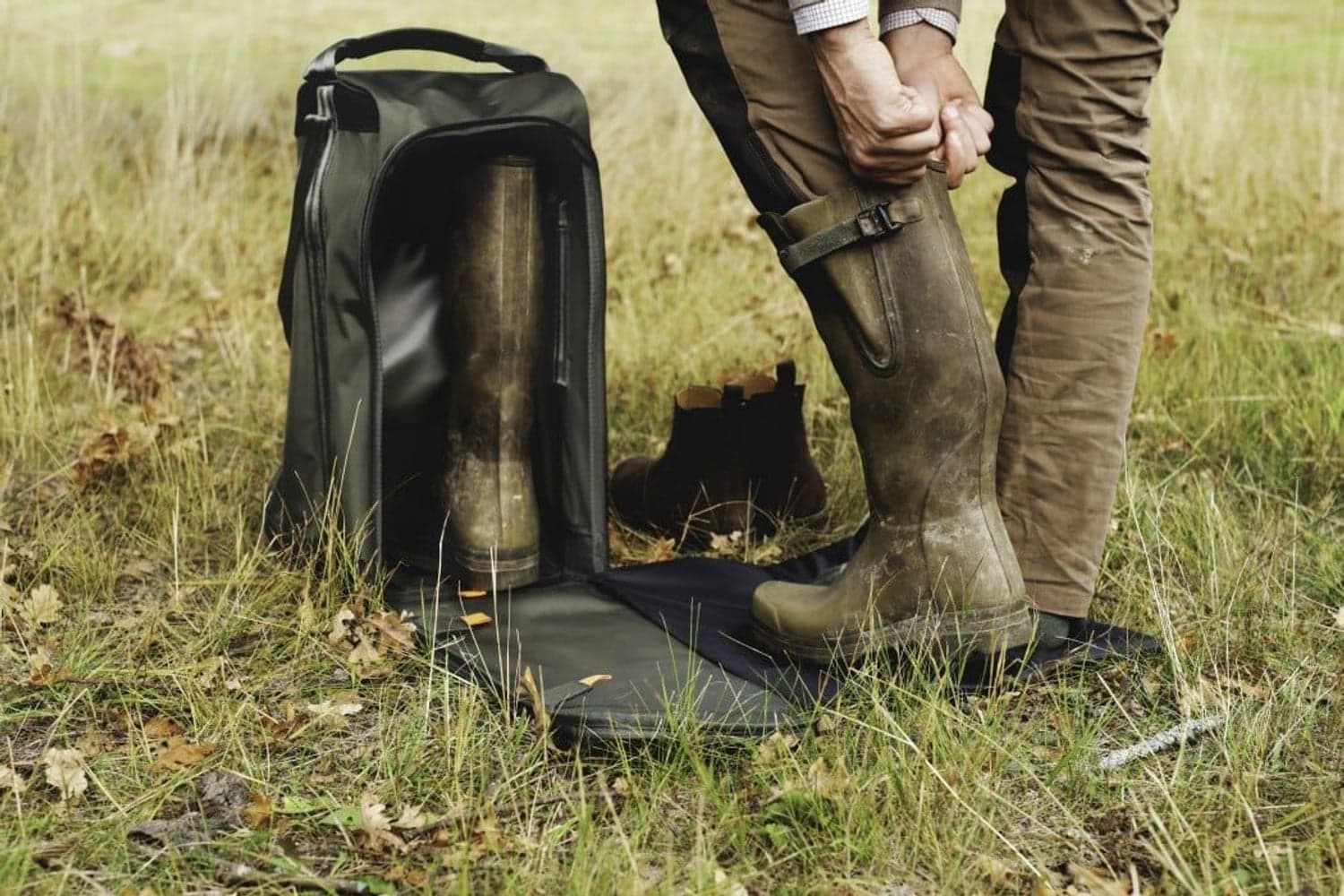 Ventilated Boot Bag -kenkälaukku, vihreä, view: 4