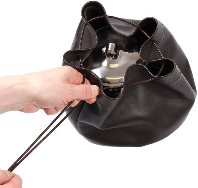 nahkainen kahvipannukotelo, view: 3