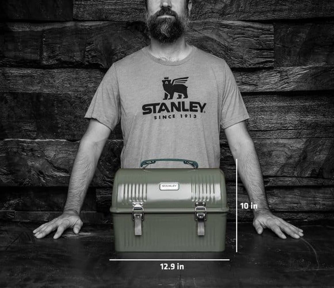 Classic Lunchbox lounaslaatikko, 9.4L, Hammertone Green, view: 4