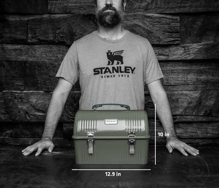 Classic Lunchbox lounaslaatikko, 9.4L, Hammertone Green, view: 4