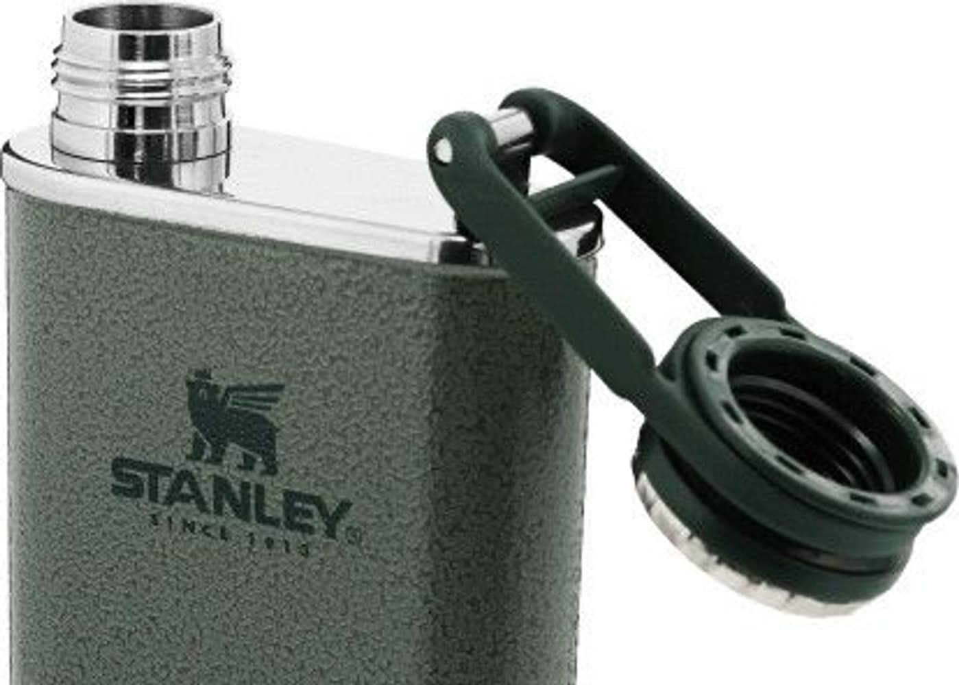Classic Wide Mouth Flask -taskumatti, 0,23 l, mattamusta, view: 2