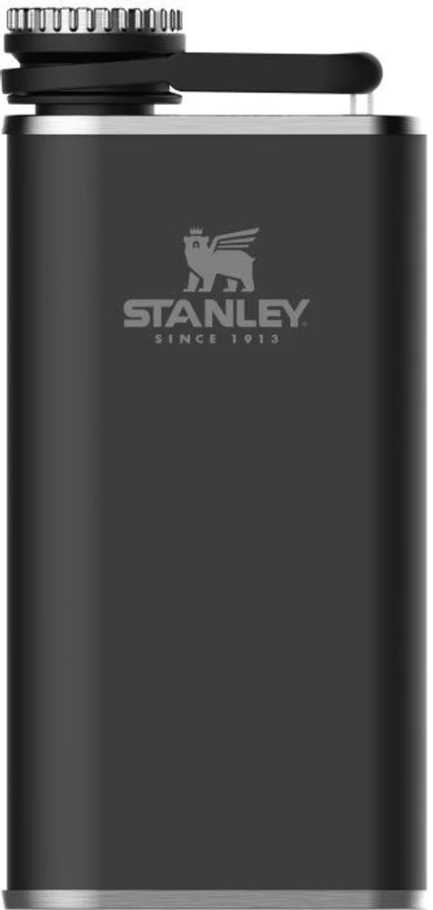Classic Wide Mouth Flask -taskumatti, 0,23 l, mattamusta, view: 0